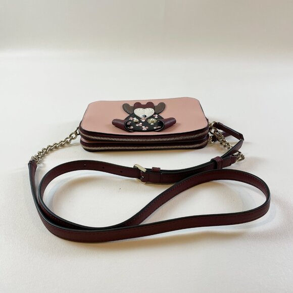 NEW Kate Spade Crossbody Floral Pup Cherrywood - Picture 4 of 11